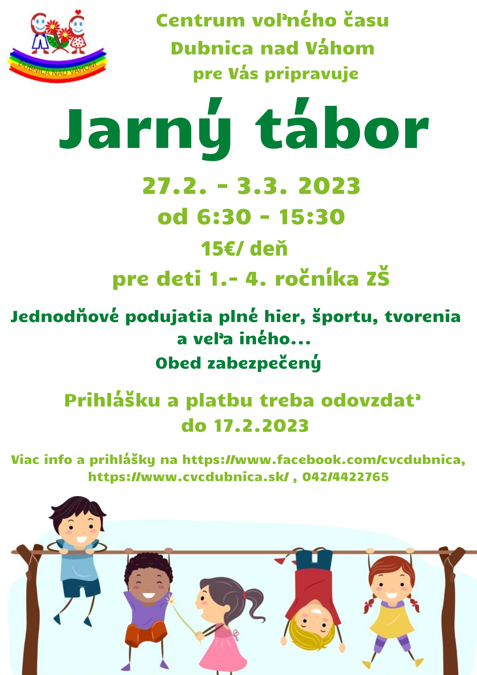 Jarné prázdniny 2023 Bude zábava :)
