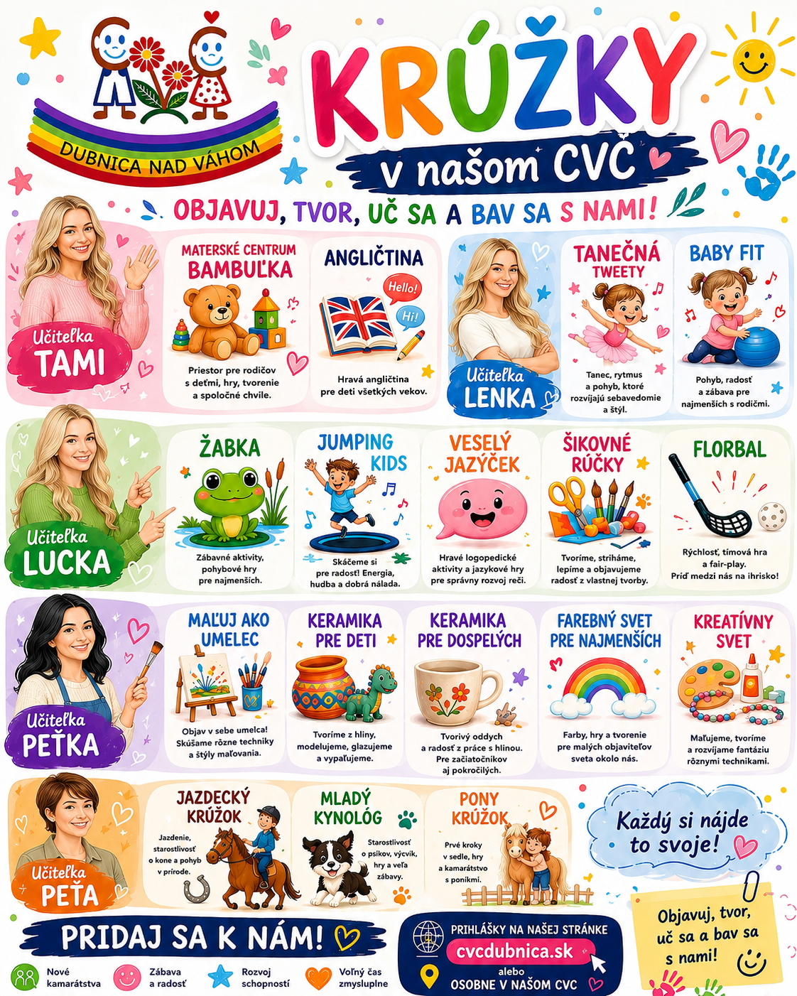 Prihlasovanie na krúžky spustené :)